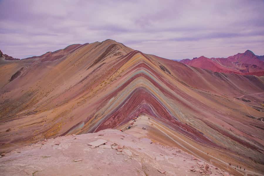08am Departure Rainbow Mountain Tour: Late Morning Tour - Hiking Through the Andes for 105 Minutes