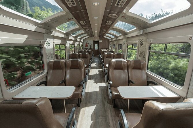 2-Day Tour Machu Picchu by Panoramic Train + Sacred Valley - The Vistadome train to Aguas Calientes