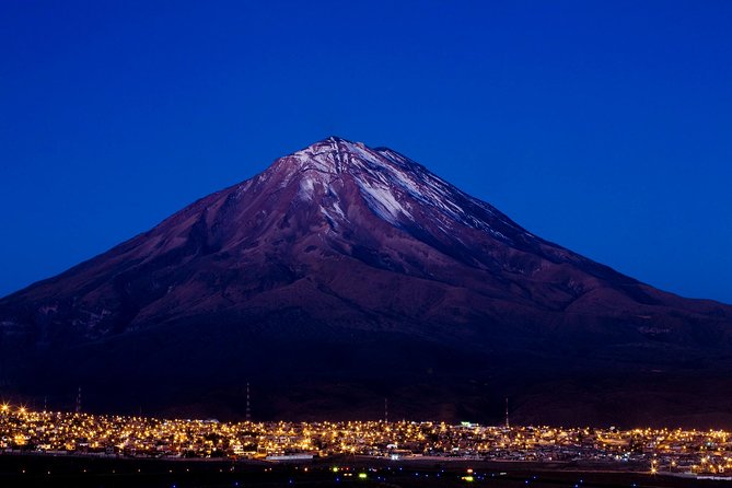 Arequipa, Historic and Colonial City and Santa Catalina Monastery - Carmen Alto: farming terraces beneath three volcanoes