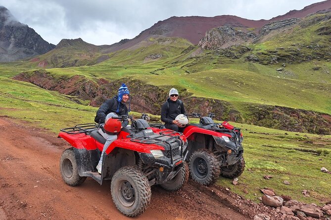 ATV adventure to Rainbow Mountain unique landscapes - The ATV ride from Japurá to Qosqopata