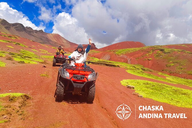 ATVs in Rainbow Mountain and Red Valley - The climb to Vinicunca at 5,036 meters