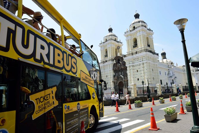 City Tour Panoramic Bus Departure From Larcomar - Seeing Miraflores, San Isidro, and Lima from the bus