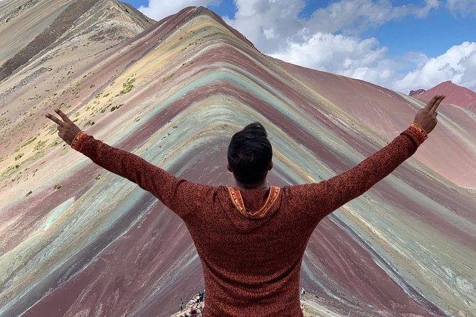 Colorful Mountain In The Cusco Region - The climb from 4,600 meters to the mountain viewpoint