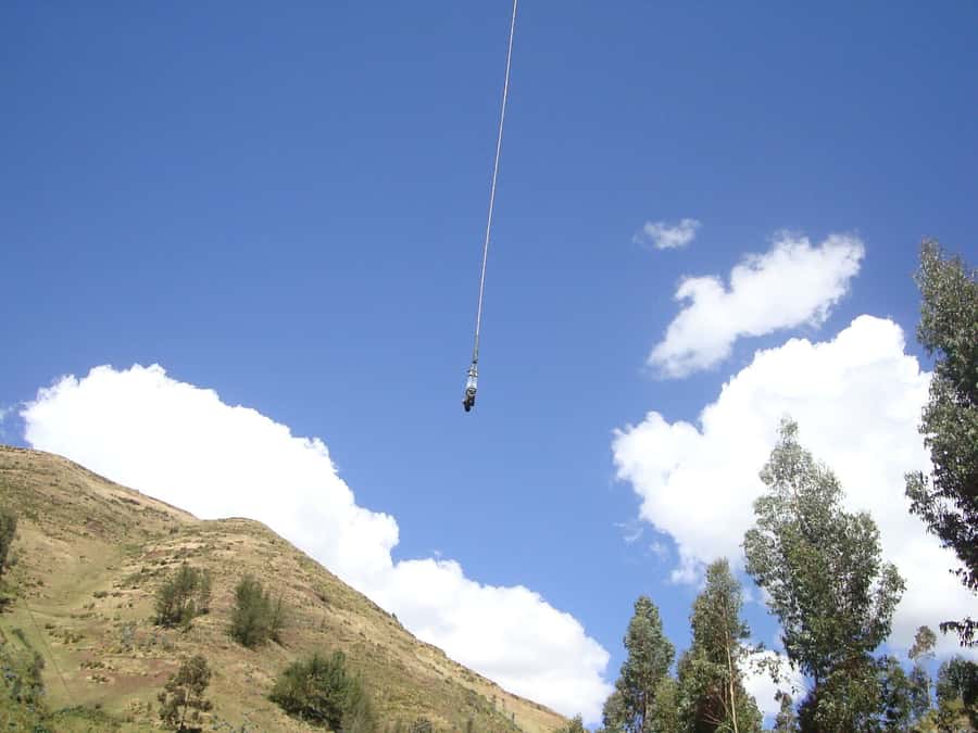 Cusco: Bungee Jump and Slingshot Combo Adventure - Reaching the 125-meter bungee platform