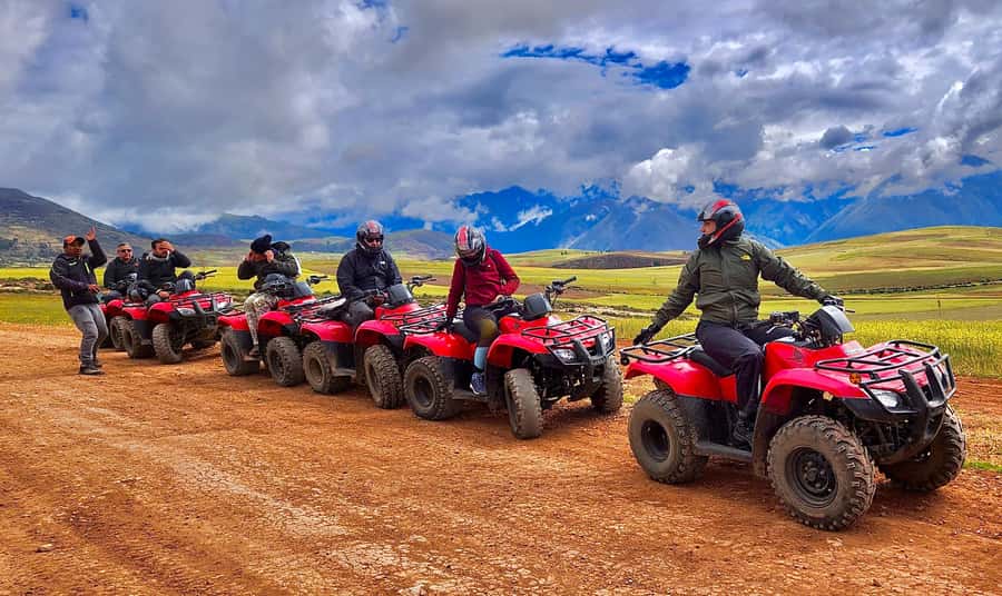 Cusco: Exclusive ATV Adventure to Maras and Moray - Maras Salt Mines: salt pools on a mountain slope