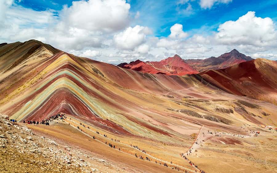 Cusco: Mountain of 7 colors Vinicunca and the Red Valley (optional) - At the Rainbow Mountain viewpoint
