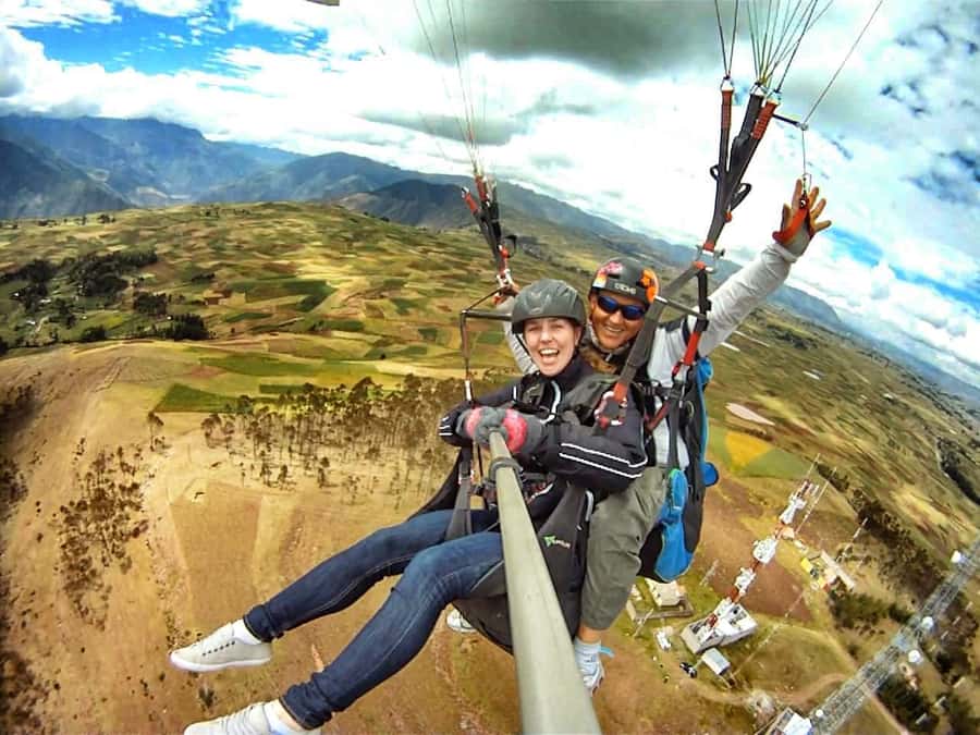 Cusco: Tandem Paragliding in The Sacred Valley of The Incas - At Cerro Sacro, the safety briefing comes first