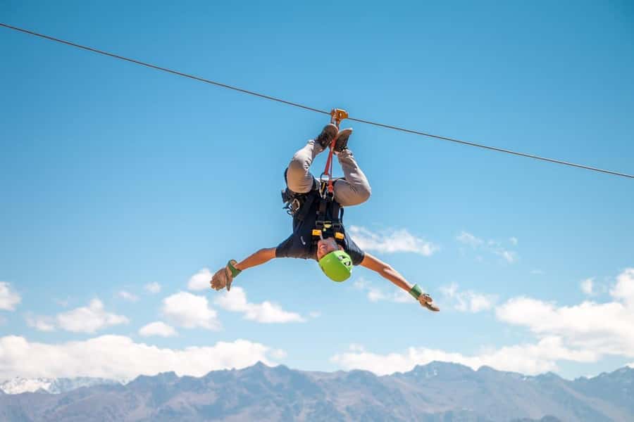 Cusco: Zipline in the Sacred Valley - Cable one: a gentle start above the valley