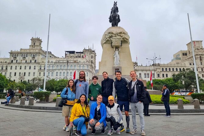Essential Lima: Half-Day Tour with Catacombs & Pick-Up - Plaza San Martin and Lima’s public life