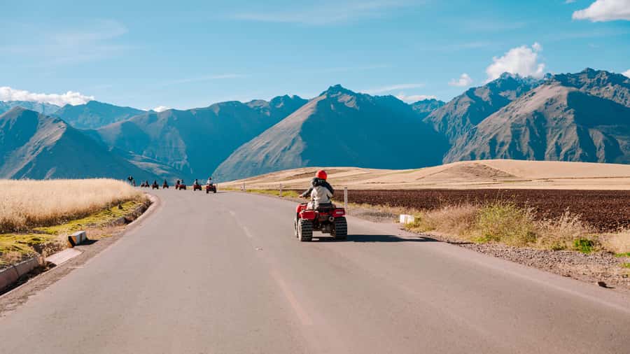 From Cusco: ATV Off-Road Tour to Moray and Maras Salt Mines - A weaving family and the human side of the valley