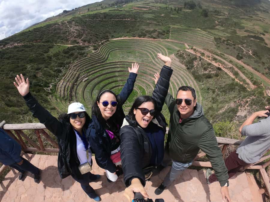 From Cusco: Chinchero, Moray, Maras, Ollantaytambo, Pisaq - Moray: terraces built in unexpected circles