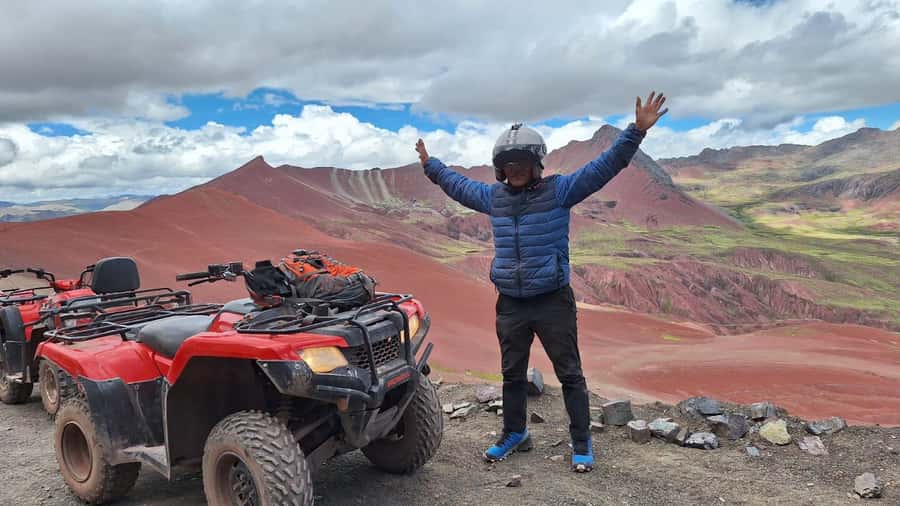 From Cusco: Mountain of colors and red valley on ATVs - The ATV base and safety briefing
