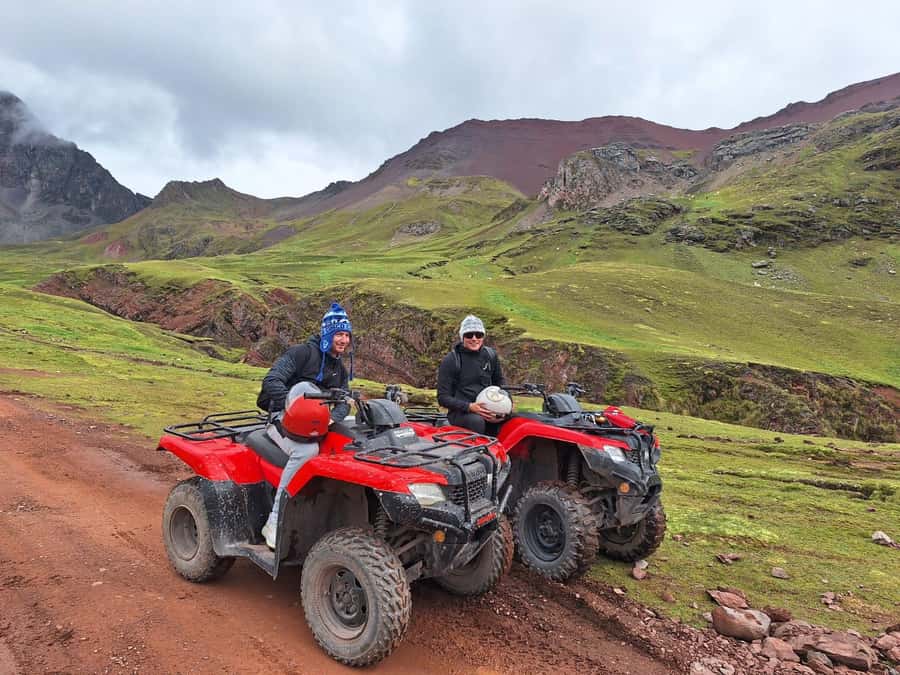 From Cusco: Mountain of colors and red valley on ATVs - Riding through Red Valley