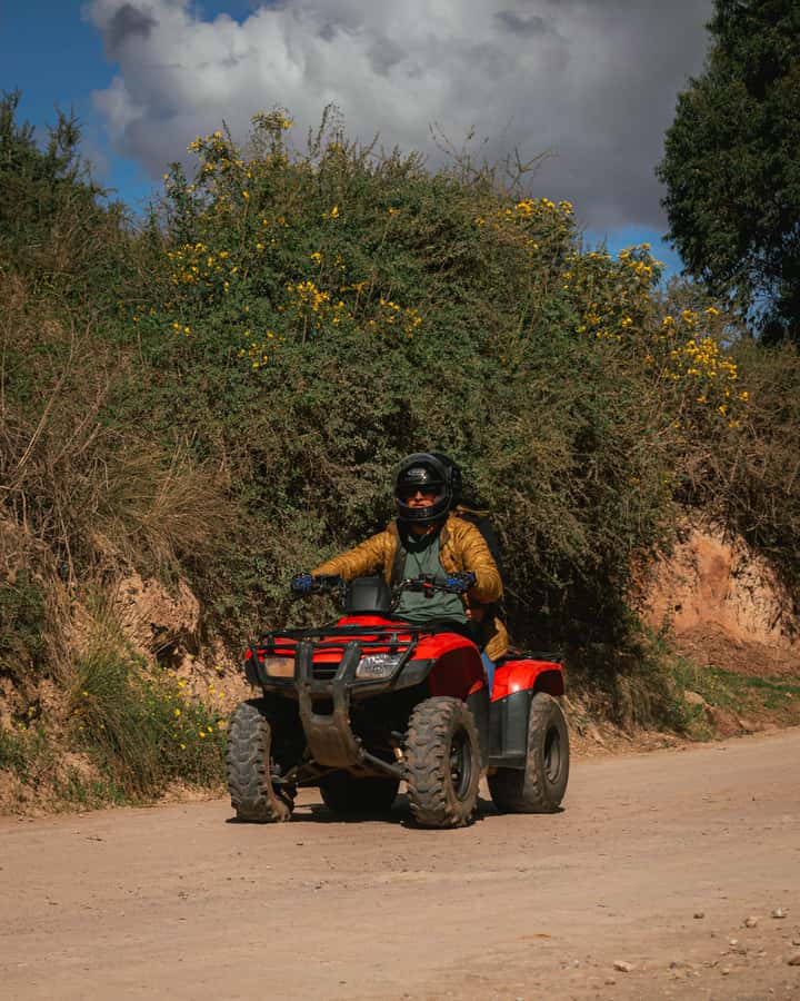 From Cusco: Quad bike tour Moray and Salt Mines - Learning to ride the Honda TRX 250