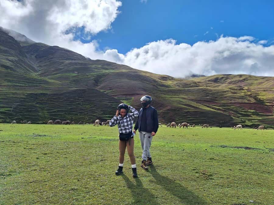 From cusco: Rainbow Mountain ATV Tour with meals - Safety Practice and the ATV Ride to the Mountain