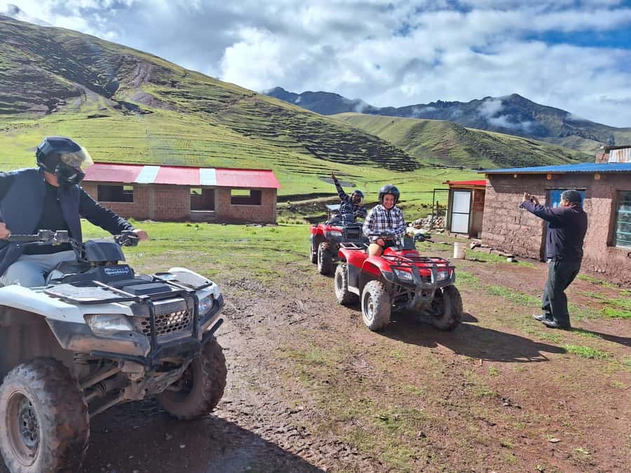 From cusco: Rainbow Mountain ATV Tour with meals - The Ride Back, Lunch, and Return to Cusco