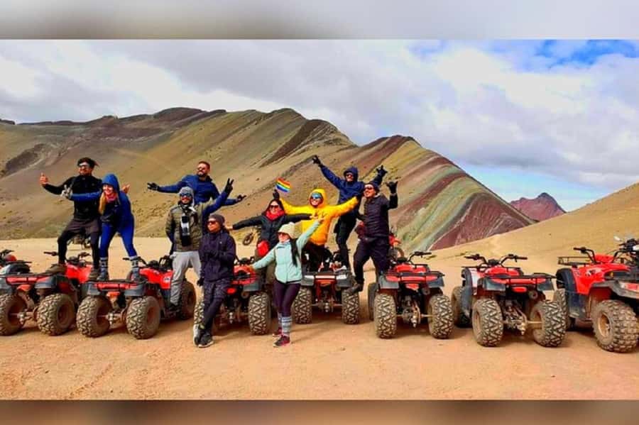 From Cusco: Rainbow Mountain in ATV Quad Bikes + meals - The return to Pitumarca and lunch