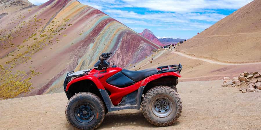 From Cusco: Rainbow Mountain in ATV Quad Bikes + meals - The guide can shape the whole day