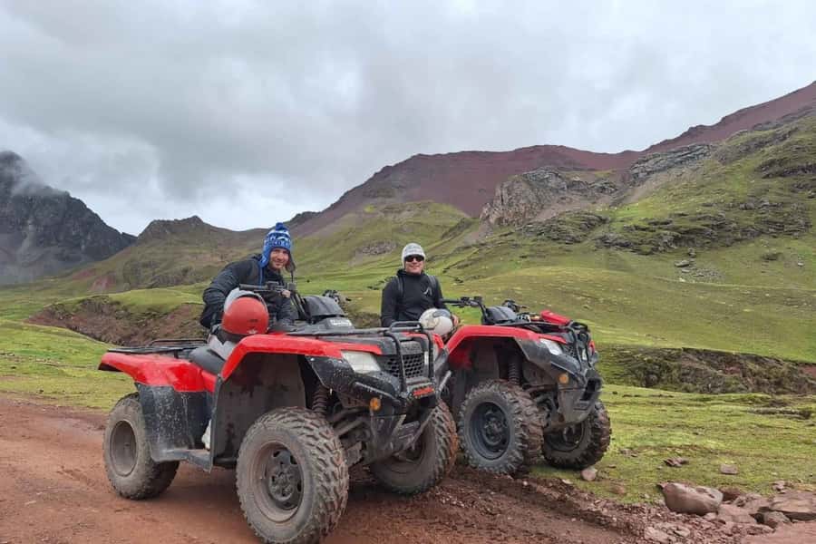 From Cusco: Rainbow Mountain in ATV Quad Bikes + meals - Pitumarca marks the switch from van to ATV