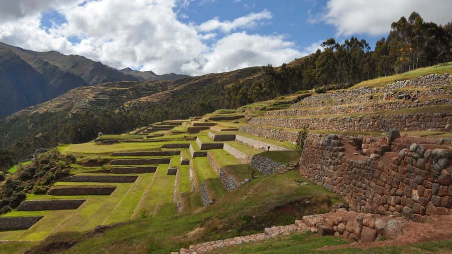 From Cusco: Sacred Valley & Maras Salt Mines with Lunch - Maras, where salt flows down the mountainside
