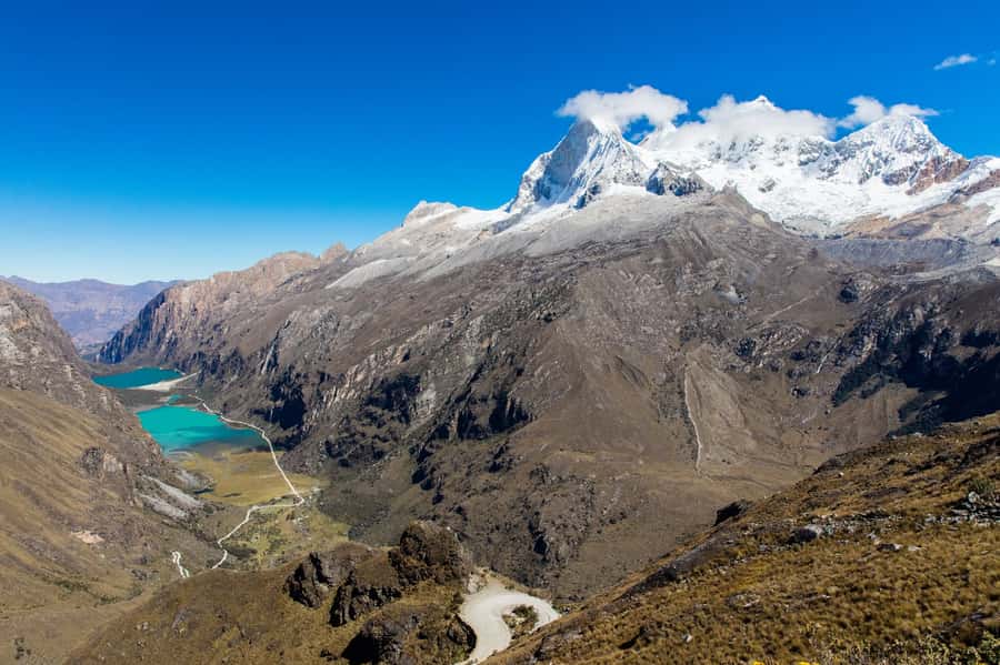 From Huaraz: Lake 69 Trek Day Tour - White Mountain Range - The first hour on foot from Cebolla Pampa