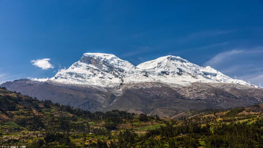 From Huaraz: Lake 69 Trek Day Tour - White Mountain Range - The smaller lake, waterfalls, and mountain views