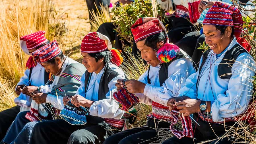 From Puno: Excursion to Uros and Taquile Islands + Income - Lunch with a local family