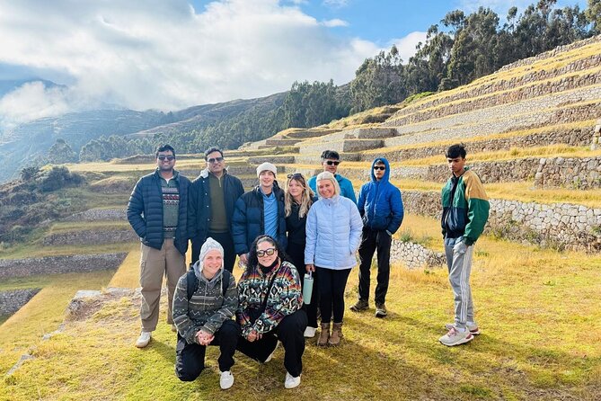 From the Sacred Valley Chinchero, Maras, Moray and Ollantaytambo - Chinchero ruins: Inca terraces and colonial layers