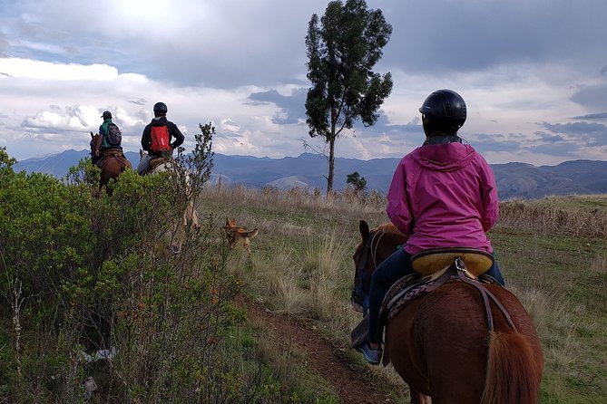 Full Day Horseback Riding Tour to Maras and Moray - Riding from Moray toward Maras