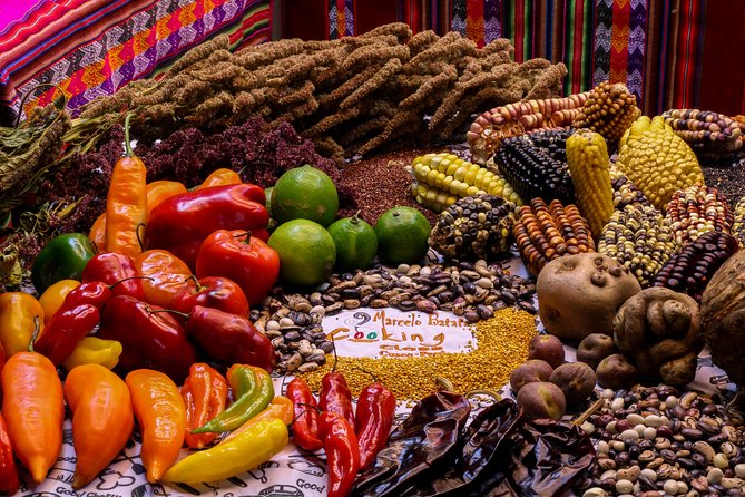 Group Cooking Class in Cusco with Pisco Tasting - El Mercado puts ingredients in context