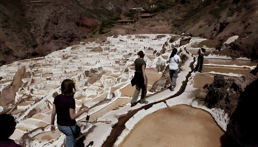 Half day tour: Maras Salt Mines and Moray Terraces - Reading the circular terraces at Moray