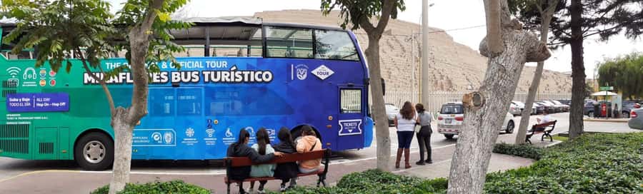 Hop on - Hop Bus in Miraflores - Starting at Larcomar or Pasaje San Ramon