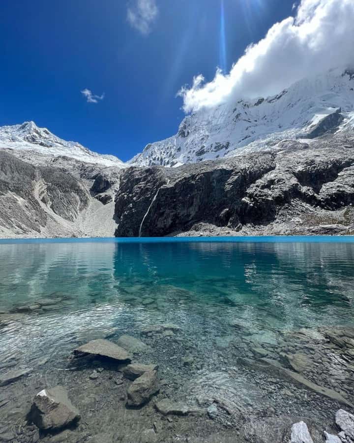 Huaraz: Laguna 69 | Cordillera Blanca | Hike to Lake 69 - Reaching Laguna 69 at 4,604 meters