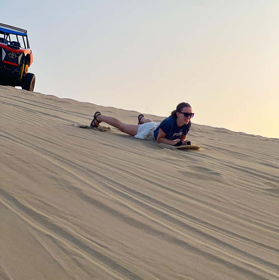 Ica/Huacachina: Crazy buggy in the dunes at sunset + sand sled - Pickup, walking, and what to bring