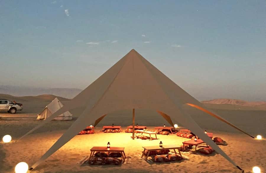 Ica | Huacachina: Desert Glamping | Night Under the Stars - Starting at Huacachina Lagoon and climbing into the dunes