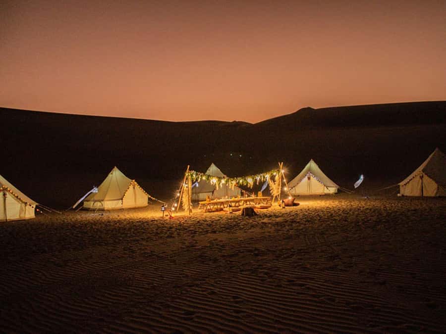 Ica | Huacachina: Desert Glamping | Night Under the Stars - Arriving at a desert camp with practical comforts