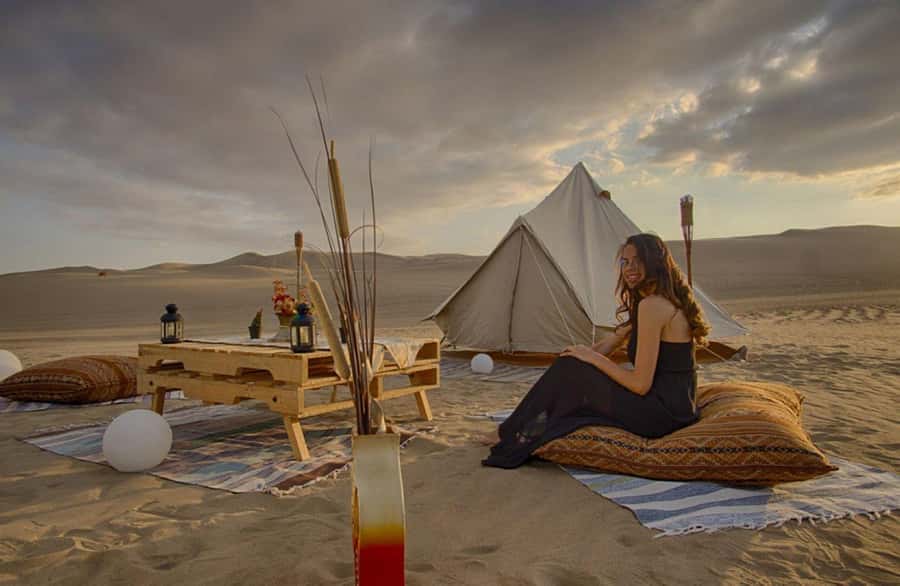 Ica | Huacachina: Desert Glamping | Night Under the Stars - Dinner with a private chef and a proper desert table
