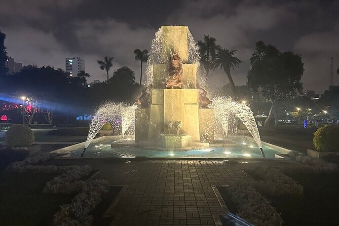 Lima by night including Catacombs & Water Show Tour - Watching the Magic Water Circuit