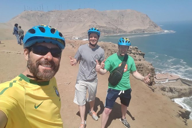 Lima Coastal Bike Tour to Morro Solar & Jesus Statue Viewpoint - The climb to El Morro and the Jesus statue