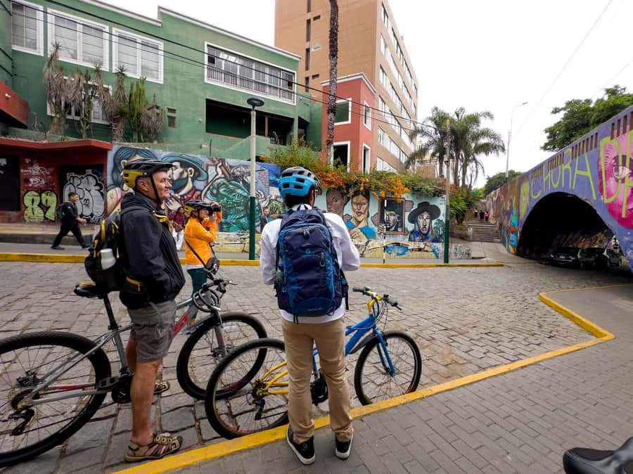 Lima: Miraflores & Barranco Guided Bike Tour - Murals and the Bridge of Sighs bring Barranco’s character together