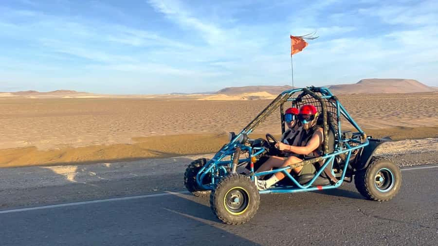 Mini Buggy GO KART in Paracas National Reserve - Red Beach and its unusual red sand