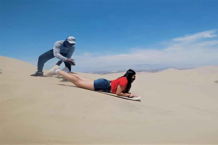Nasca: Ocongalla Aqueduct Sandboarding in the Usaka desert - Cahuachi Pyramids and the Nasca center