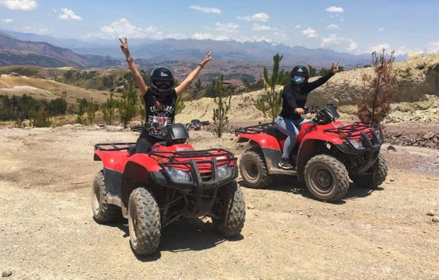New attraction Morada de los dioses in ATVs - Pickup from Cusco and the ride to Tica Tica
