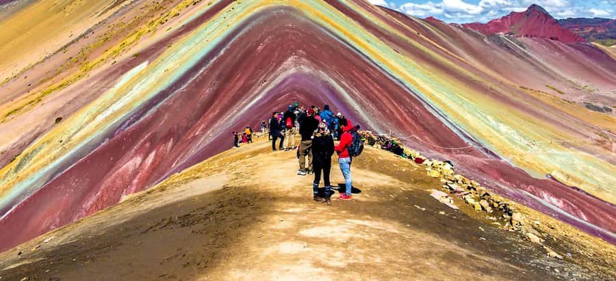 One day tour to Rainbow Mountain and Red Valley (optional) - Reaching Rainbow Mountain from Cusco