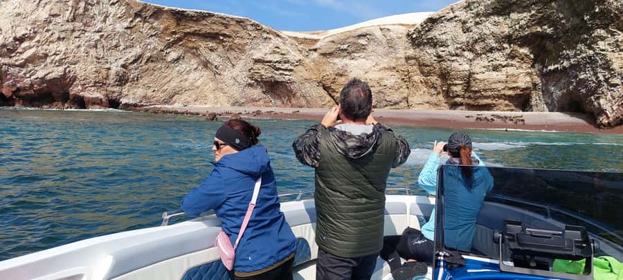 Paracas: Ballestas Island & Nature Reserve all inclusive - Playa Roja, one of the most unusual stops