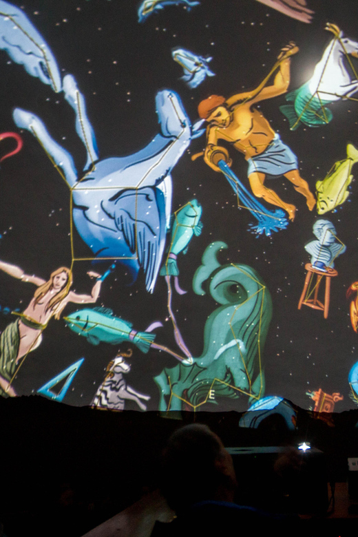Planetarium Cusco OFFICIAL SITE: Andean Astronomy experience - The dome at 6:40 p.m.
