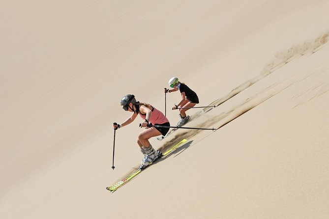 Professional Sandboard & Sandski Tour in Ica, Peru - The first hour: walking, fitting gear, and learning sand technique