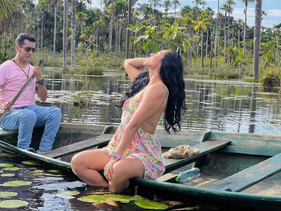 Puerto Maldonado: Lake Yacumama sunset and piranha fishing - Piranha fishing with supplied equipment