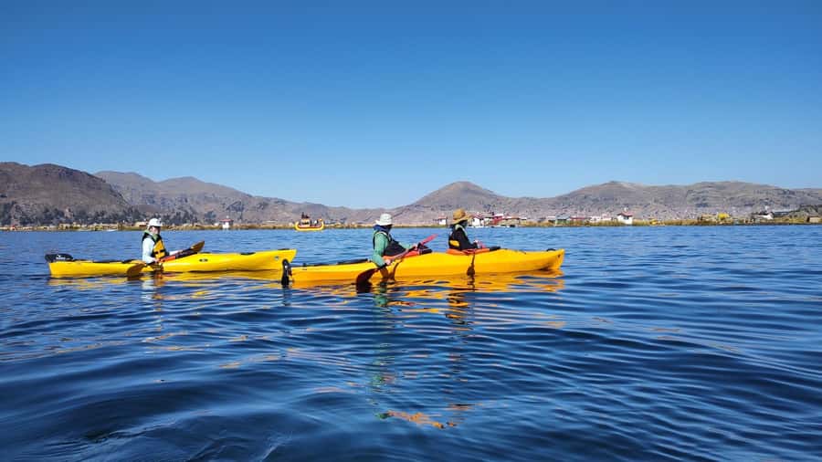 Puno: 2-day Uros Kayak Tour with Homestay at Amantani Island - Andean food and an evening on Amantani