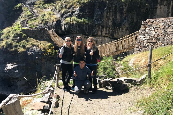 Qarañahui Cave and Qeswachaka Bridge from Cusco - Qeswachaka Bridge above the Apurimac River